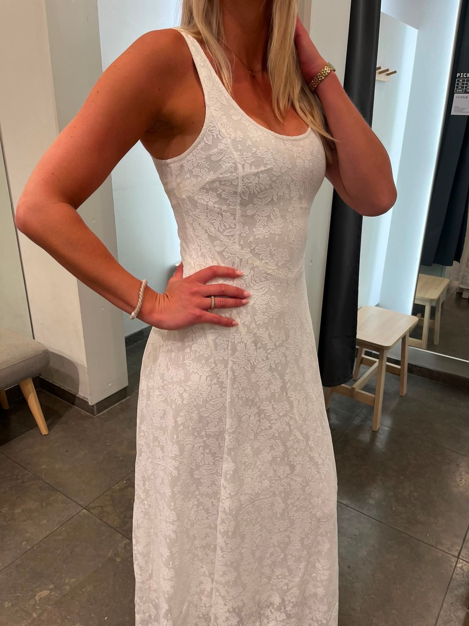 VMSALINA Long Dress - Cloud Dancer - VERO MODA & VILA Bergvik